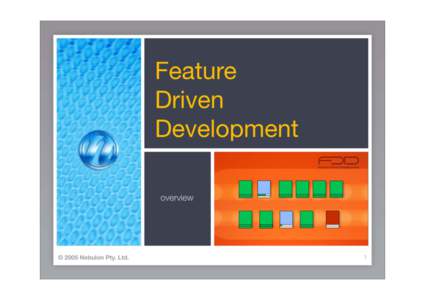 Feature Driven Development overview  © 2005 Nebulon Pty. Ltd.