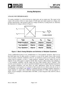 MT-079: Analog Multipliers