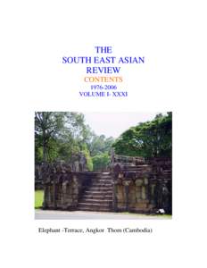 THE  SOUTH EAST ASIAN REVIEW