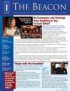 The Beacon Newsletter of  The Lumen Christi Institute