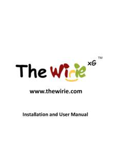 Installation and User Manual  Contents Introduction ................................................................................ 5 What’s Included ..................................................................
