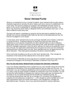 Microsoft Word - Donor Advised Funds.doc