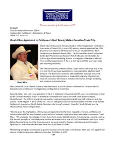 Microsoft Word - Beaumont Rancher Named to Cattleman's Beef Board.docx