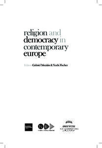 religion and democracy in contemporary europe Editors Gabriel Motzkin & Yochi Fischer
