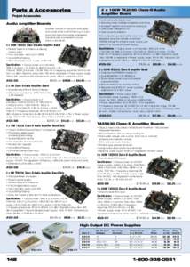 Parts & Accessories  2 x 100W TK2050 Class-D Audio Amplifier Board  Project Accessories