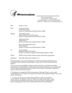 DCRP consult  to evaluate  nonclinical cardiac safety data  for propoxyphene (January 21, 2010 memo)