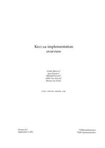 K  implementation overview  Guido B