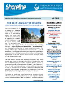 Page  July 2015 news from the Florida Shore and Beach Preservation Association