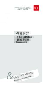 09 15 Policy on protection against sexual harassment.indd