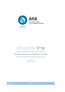 BULLETIN No 90 Association française pour l’Intelligence Artificielle AFIA  Octobre 2015