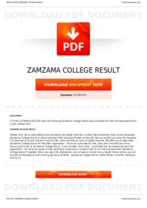 BOOKS ABOUT ZAMZAMA COLLEGE RESULT  Cityhalllosangeles.com ZAMZAMA COLLEGE RESULT