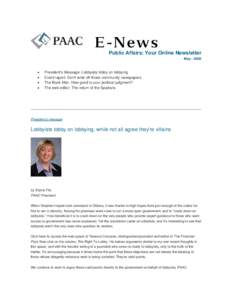 PAAC E-News, May • 2006