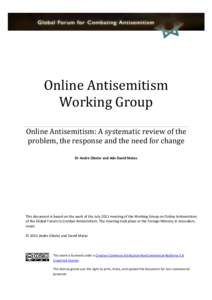 Online Antisemitism Working Group