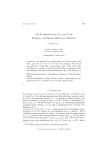 449  Documenta Math. The Supersingular Loci and Mass Formulas on Siegel Modular Varieties
