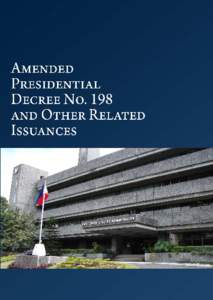 amended pd 198 and other related issuances  table of contents 2