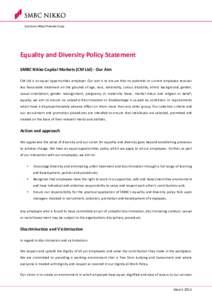Microsoft Word - Equality and Diversity Statement - Mar15