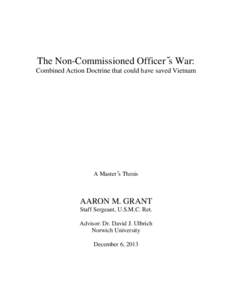 Microsoft Word - The NonCommissioned Officers War