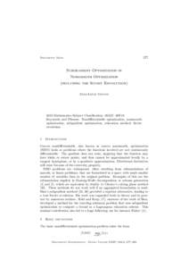 277  Documenta Math. Subgradient Optimization in Nonsmooth Optimization