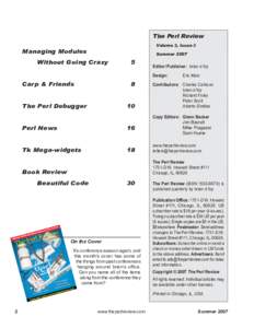 The Perl Review Volume 3, Issue 3 Managing Modules  Summer 2007