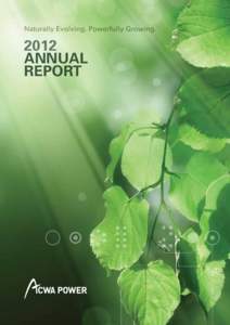 Naturally Evolving. Powerfully GrowingANNUAL REPORT