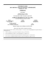 Form 8-K  Page 1 of 29 UNITED STATES SECURITIES AND EXCHANGE COMMISSION