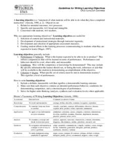 Microsoft Word - CALS learning objectives.doc