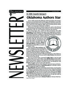 O KLAHOMA  At 2000 Awards Banquet Oklahoma Authors Star