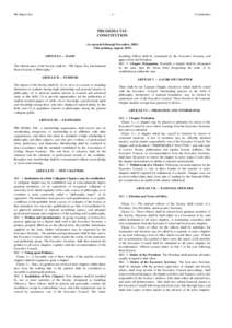 Phi Sigma Tau  -1- Constitution