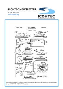 ICOHTEC NEWSLETTER No 156, April 2018 www.icohtec.org ELECTROPHOTOGRAPHY by Chester F. Carlson, Jackson Heights, N. Y. Patent filed April 4, 1939. Patented October 6, 1942 UNITED STATES PATENT OFFICE 2,297,691.