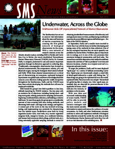 News SMS The Smithsonian Marine Station at Fort Pierce  Fall 2014