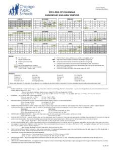 Forrest Claypool Chief Executive OfficerCPS CALENDAR ELEMENTARY AND HIGH SCHOOLS 3