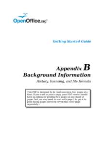 Getting Started Guide  B Appendix Background Information