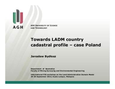 Microsoft PowerPoint - JBydlosz LADM v3.ppt