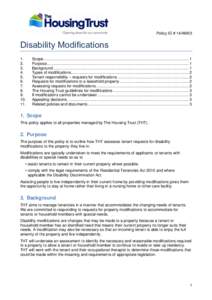 Policy ID # 14/AM03  Disability Modifications[removed].