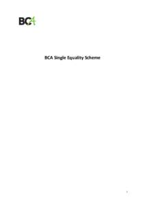 BCA Single Equality Scheme  1 Contents 4