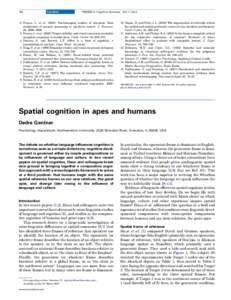 Cognition / Academia / Cognitive science / Theory of mind / Social cognition / Framing / Linguistic relativity / Primate cognition / Face perception / Spatial memory / Language and Spatial Cognition