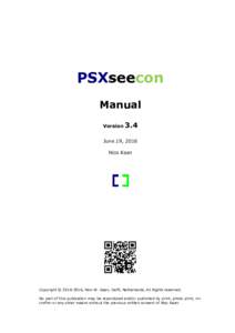PSXseecon Manual Version 3.4