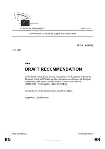 [removed]EUROPEAN PARLIAMENT Committee on Civil Liberties, Justice and Home Affairs[removed]NLE)