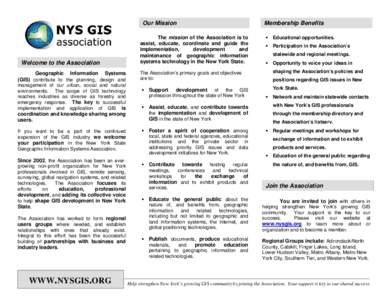 Welcome to the NYS GIS Association