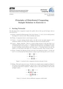 Sorting network / Combinatorics / Comparator / Distributed computing / Bitonic sorter / Sorting algorithms / Order theory / Mathematics