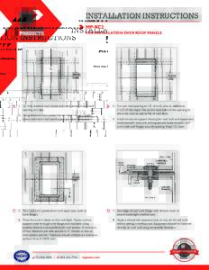 INSTALLATION INSTRUCTIONS MP-RC2 FOR INSTALLATION OVER ROOF PANELS INSTALLATION INSTALLATION INSTRUCTIONSINSTRUCTIONS
