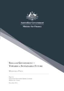 Smaller Government - Towards a Sustainable Future
