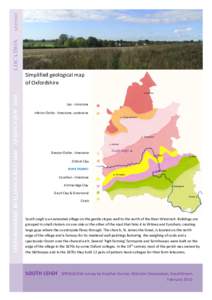 SP395085  LOCATION Simplified geological map of Oxfordshire