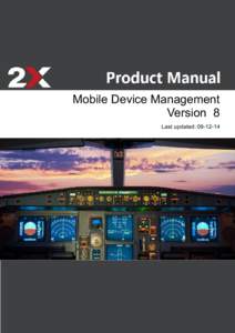 Mobile Device Management Version 8 Last updated:     