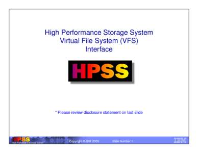 Microsoft PowerPoint - HPSS VFS[removed]ppt
