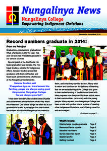 Empowering Indigenous Christians Newsletter November 2014
