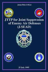 JP[removed]JTTP for Joint Suppression of Enemy Defense (J-SEAD)