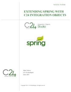 Extending Spring With C24 Integration Objects