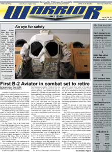 Vol. 1 No. 24 October 1, 2010 On the inside  An eye for safety