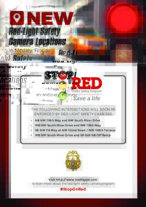 NEW  Red-Light Safety Camera Locations in Medley, Florida